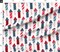 Patriotic Rockets Fourth Of July Summer Holiday Fireworks Red Blue Usa Fun Stars Stripes Custom Printed Fabric by Spoonflower Various Fabrics by the Yard or Fat Quarter